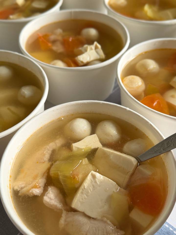 番茄豆腐鱼丸汤